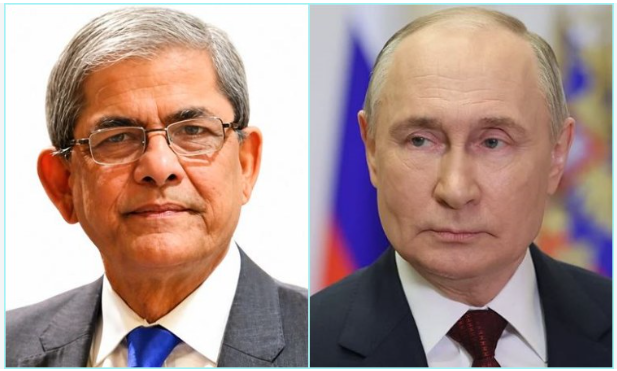 রাষ্ট্রপতি মির্জা ফখরুলকে অভিনন্দন জানালেন পুতিন
